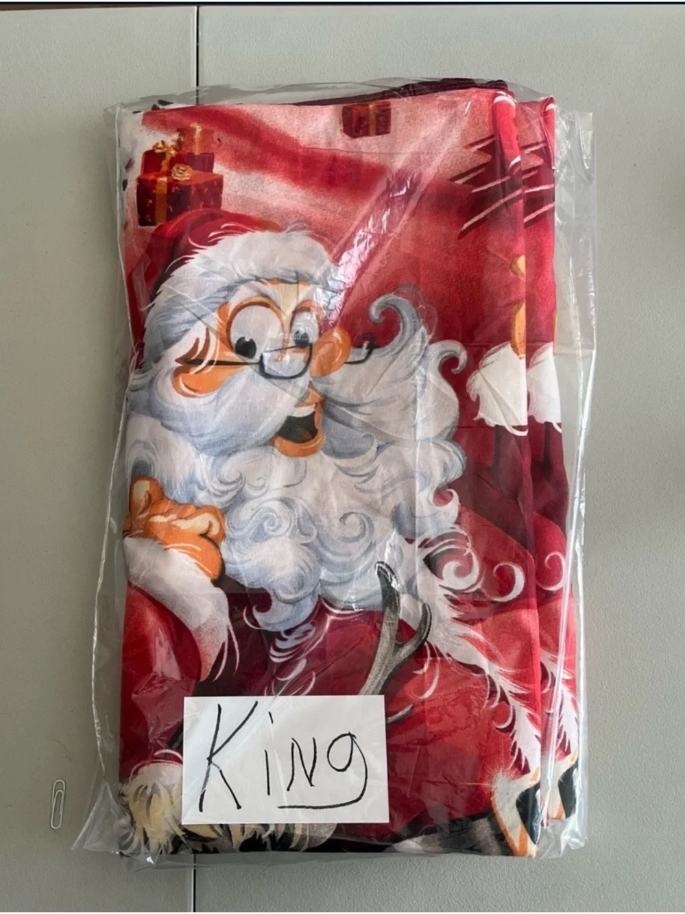 Handmade Festive Merry Christmas Red Holiday Duvet - Unbranded